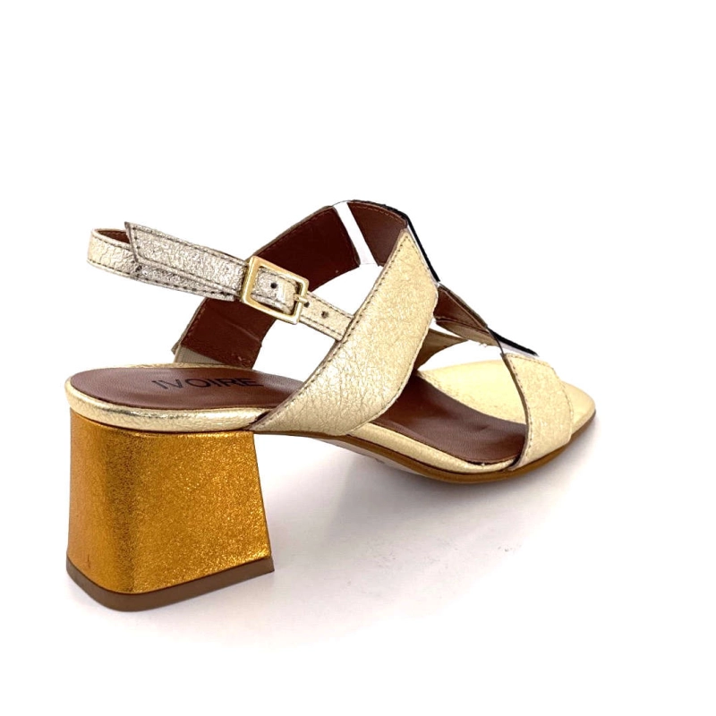 Ivoire B318 Caraibi Cuir Métal Or B318 CARAIBI 2 - CRAKELE PLATINO Printemps Eté 2025