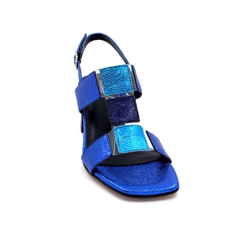 Ivoire B318 Caraibi Cuir Métal Bleu B318 CARAIBI 2 - BRILLO ELETTRO Printemps Eté 2025