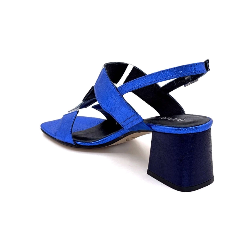 Ivoire B318 Caraibi Cuir Métal Bleu B318 CARAIBI 2 - BRILLO ELETTRO Printemps Eté 2025