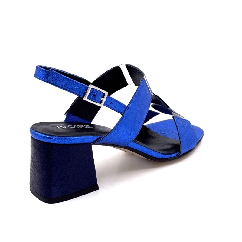 Ivoire B318 Caraibi Cuir Métal Bleu B318 CARAIBI 2 - BRILLO ELETTRO Printemps Eté 2025