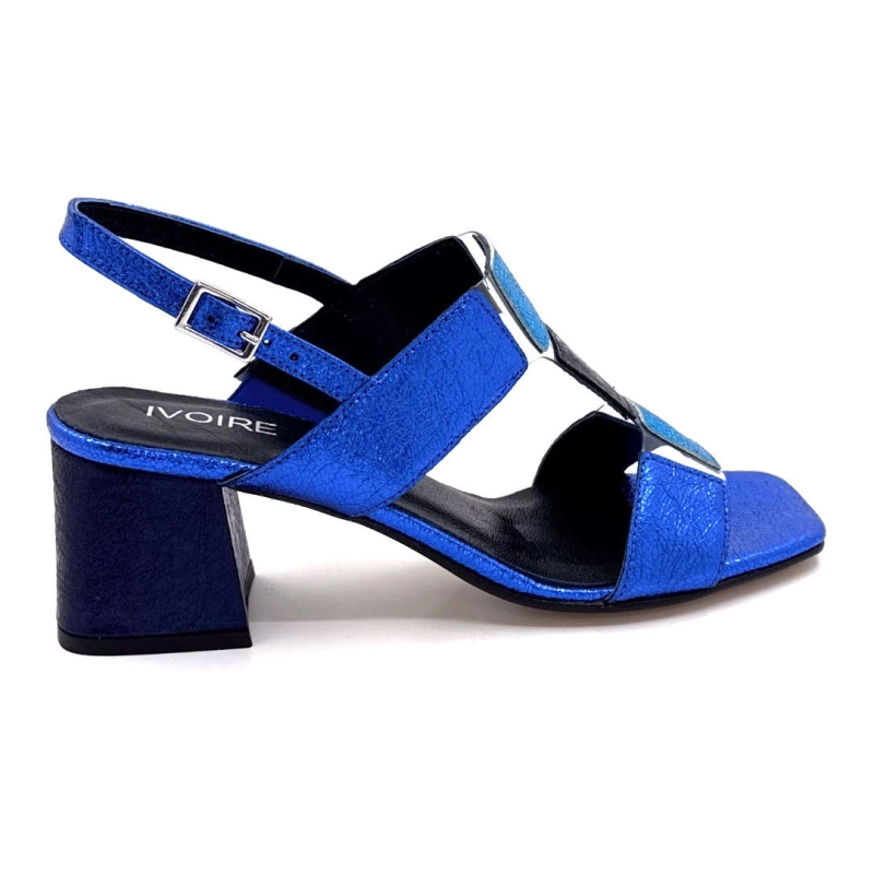 Ivoire B318 Caraibi Cuir Métal Bleu B318 CARAIBI 2 - BRILLO ELETTRO Printemps Eté 2025