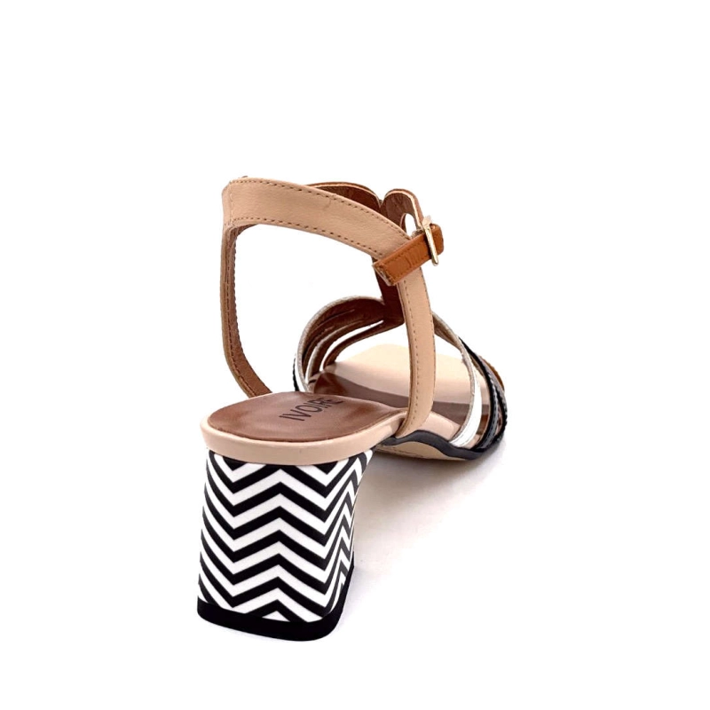 Ivoire K252 Robby Cuir Nude Blanc Noir Marron K252 ROBBY - COGNAC 2108 CALF WH Printemps Eté 2025