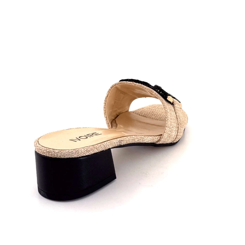 Ivoire K577 Jenny Raffia Beige & Noir K577 JENNY - COL 3 - TAUPE ARCO Printemps Eté 2025