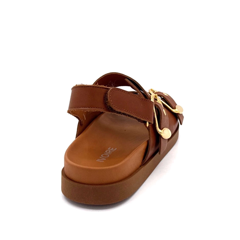 Ivoire 45333 BB Cuir Cognac 45333 BB - CUIR MUSTANG - COGNAC Printemps Eté 2025