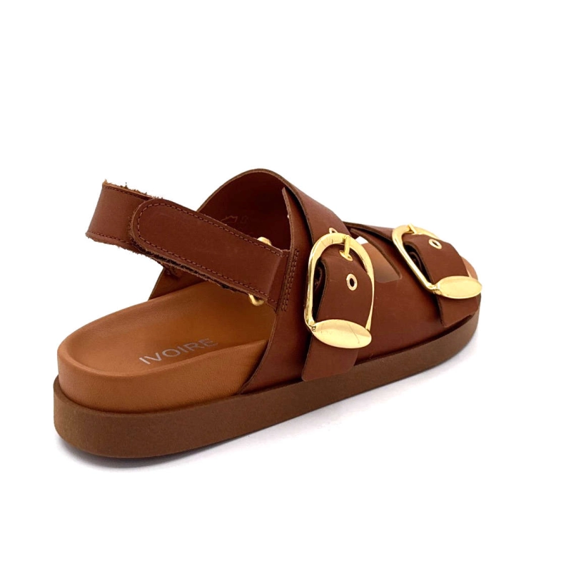 Ivoire 45333 BB Cuir Cognac 45333 BB - CUIR MUSTANG - COGNAC Printemps Eté 2025