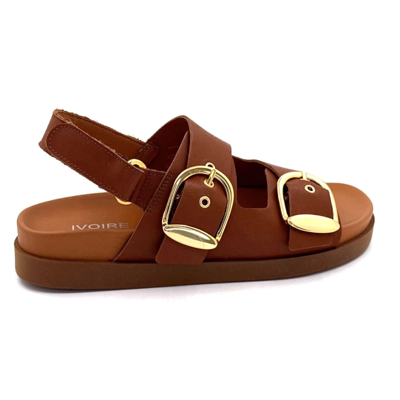 Ivoire 45333 BB Cuir Cognac 45333 BB - CUIR MUSTANG - COGNAC Printemps Eté 2025