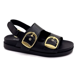 Ivoire 45333 BB Cuir Noir 45333 BB - CUIR MUSTANG - NOIR Printemps Eté 2025