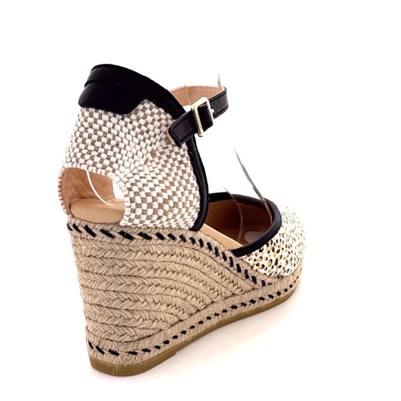 Kanna 25122 Cuir Noir Blanc & Or 25122 - PONY - METAL Printemps Eté 2025