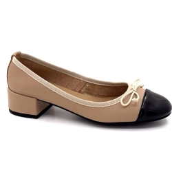 Ivoire 23826 Cuir Beige Noir 23826 PEV ALEXIA - PELLE SOFT/S Printemps Eté 2025