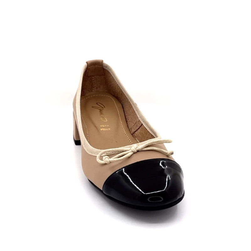 Ivoire 23826 Cuir Beige Noir 23826 PEV ALEXIA - PELLE SOFT/S Printemps Eté 2025