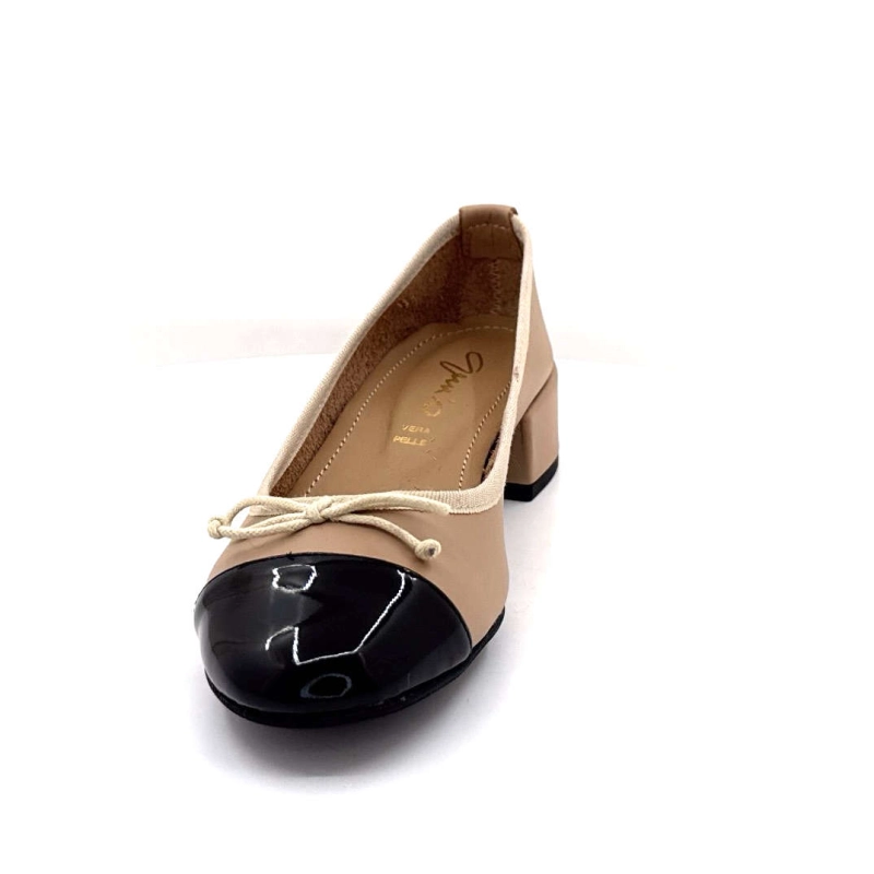 Ivoire 23826 Cuir Beige Noir 23826 PEV ALEXIA - PELLE SOFT/S Printemps Eté 2025