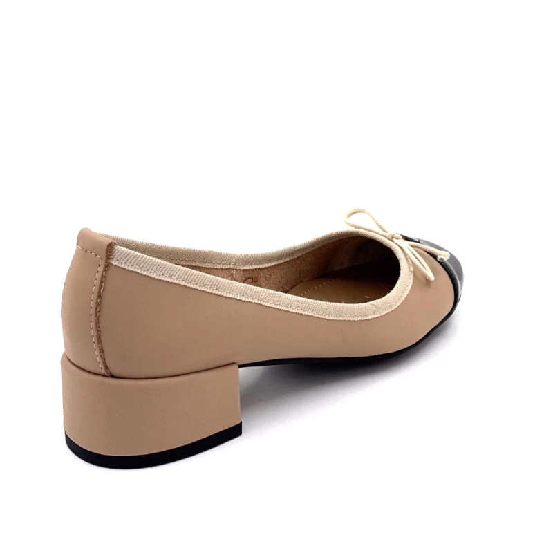 Ivoire 23826 Cuir Beige Noir 23826 PEV ALEXIA - PELLE SOFT/S Printemps Eté 2025