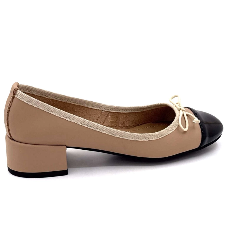 Ivoire 23826 Cuir Beige Noir 23826 PEV ALEXIA - PELLE SOFT/S Printemps Eté 2025