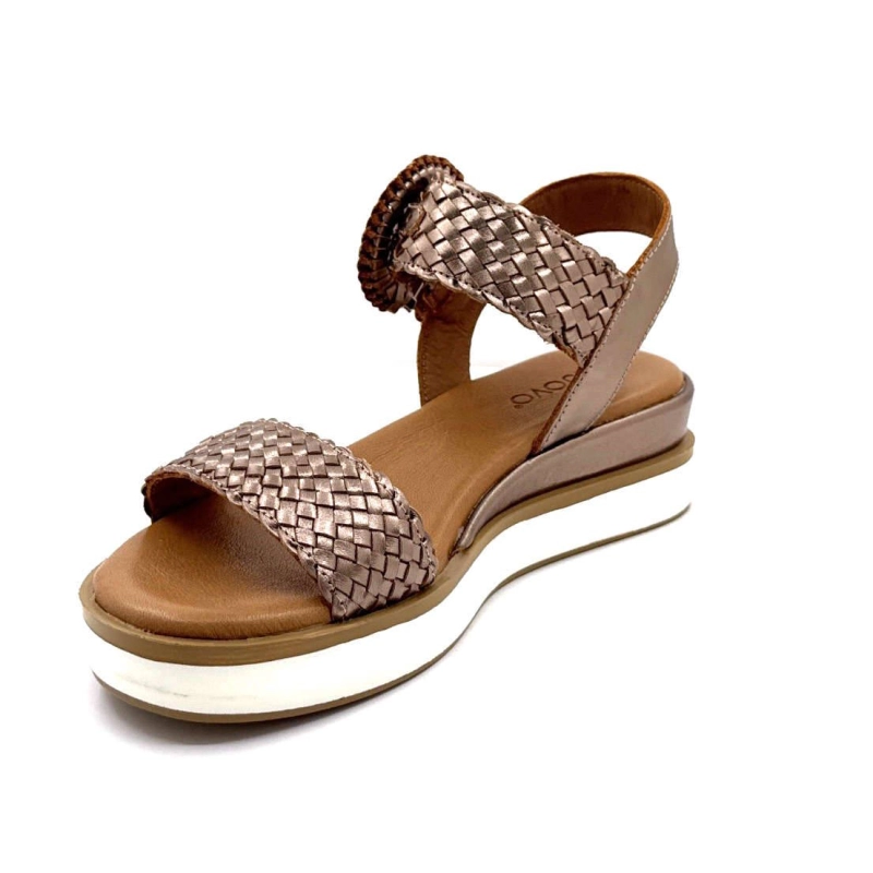 Inuovo 113031 Cuir Tressé Ash Bronze 113031 / - ASH METALLIC Printemps Eté 2025