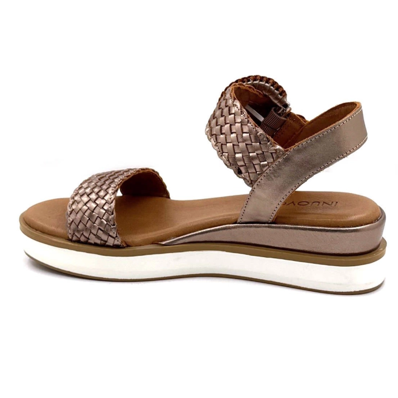 Inuovo 113031 Cuir Tressé Ash Bronze 113031 / - ASH METALLIC Printemps Eté 2025