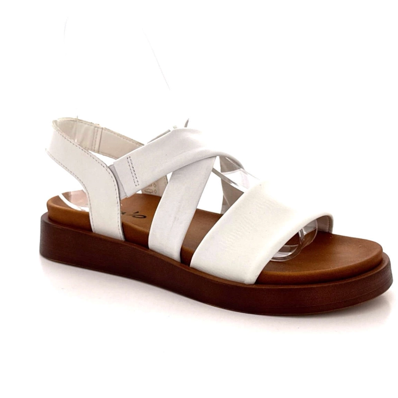 Ivoire 28068 Cuir Blanc 28068IN-DELTA PLU - INCROCIATO - Printemps Eté 2025