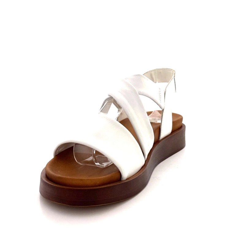 Ivoire 28068 Cuir Blanc 28068IN-DELTA PLU - INCROCIATO - Printemps Eté 2025