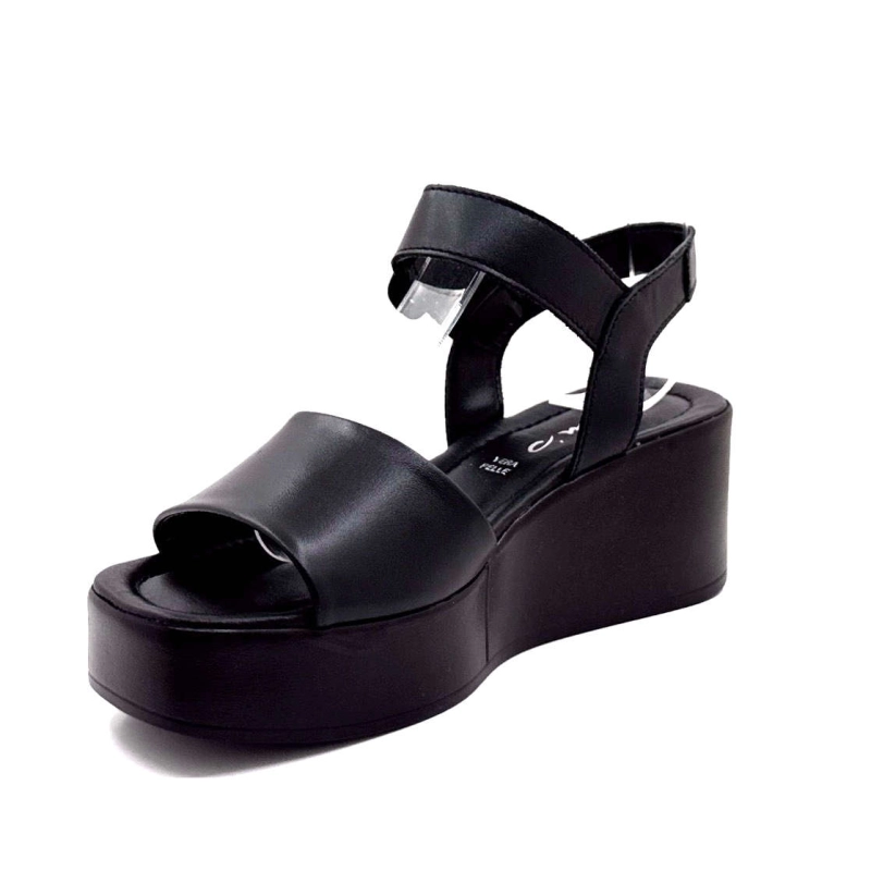 Ivoire 26981 Cuir Noir 26981 NAP BLUMEN - PELLE SOFT - Printemps Eté 2025