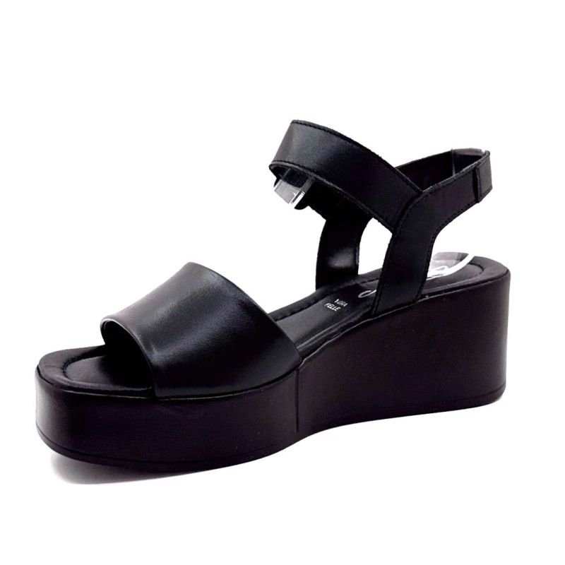 Ivoire 26981 Cuir Noir 26981 NAP BLUMEN - PELLE SOFT - Printemps Eté 2025