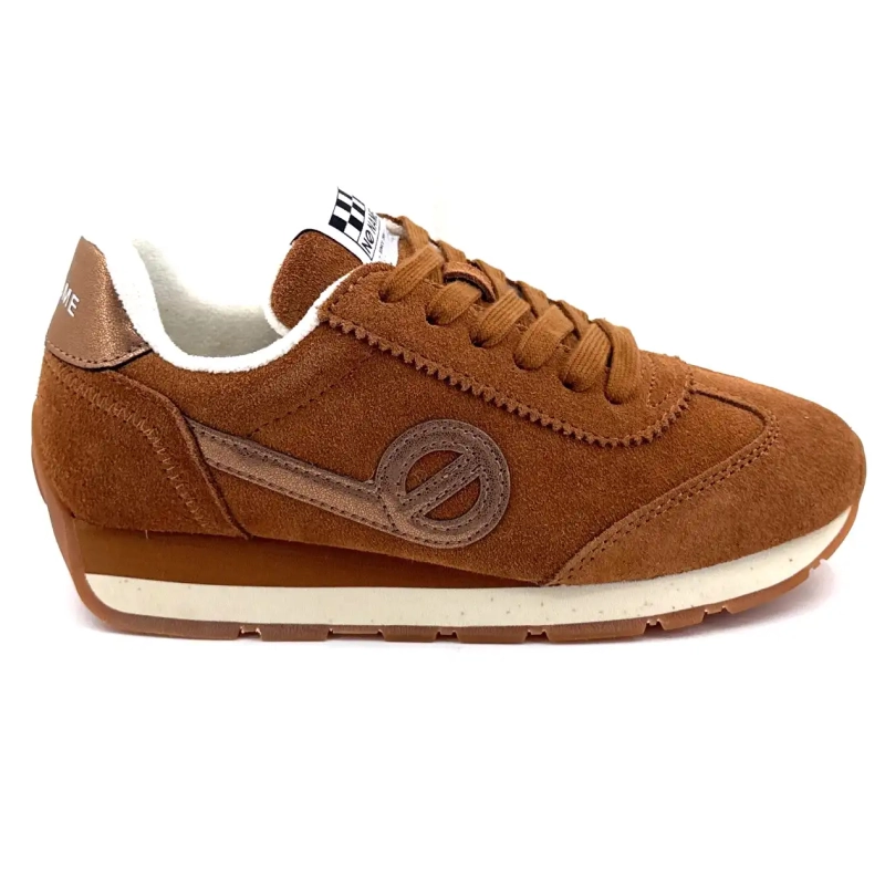 No Name City Run Jogger Suede Brown Ivoire Chaussures
