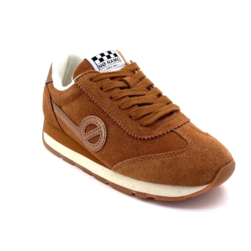 No Name City Run Jogger Ruskind Brun Ivoire Chaussures