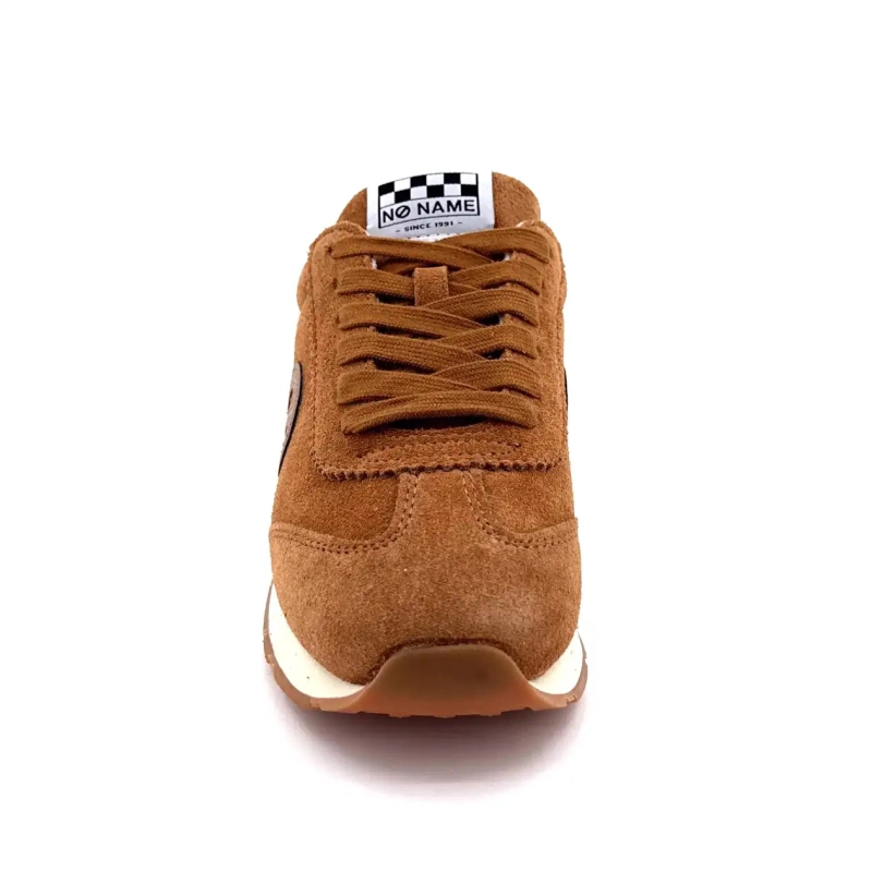 No Name City Run Jogger Suede Brown Ivoire Chaussures