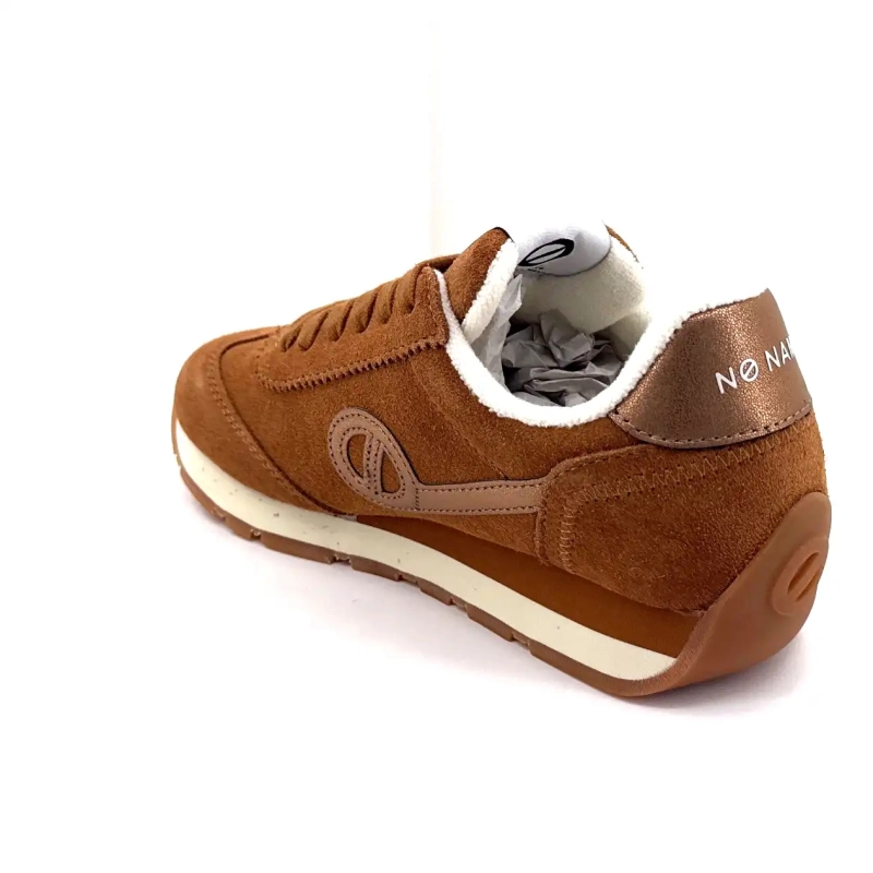 No Name City Run din piele întoarsă maro Ivoire Chaussures