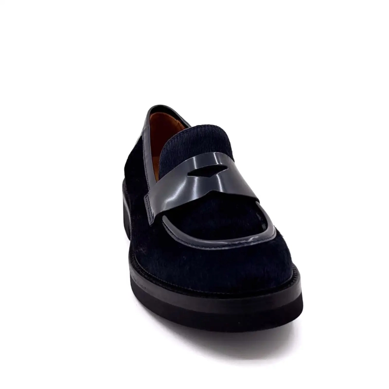 Ivoire 3276 Carrie 20 Glanzleder & Marine Pferdeschwanz Ivoire Chaussures