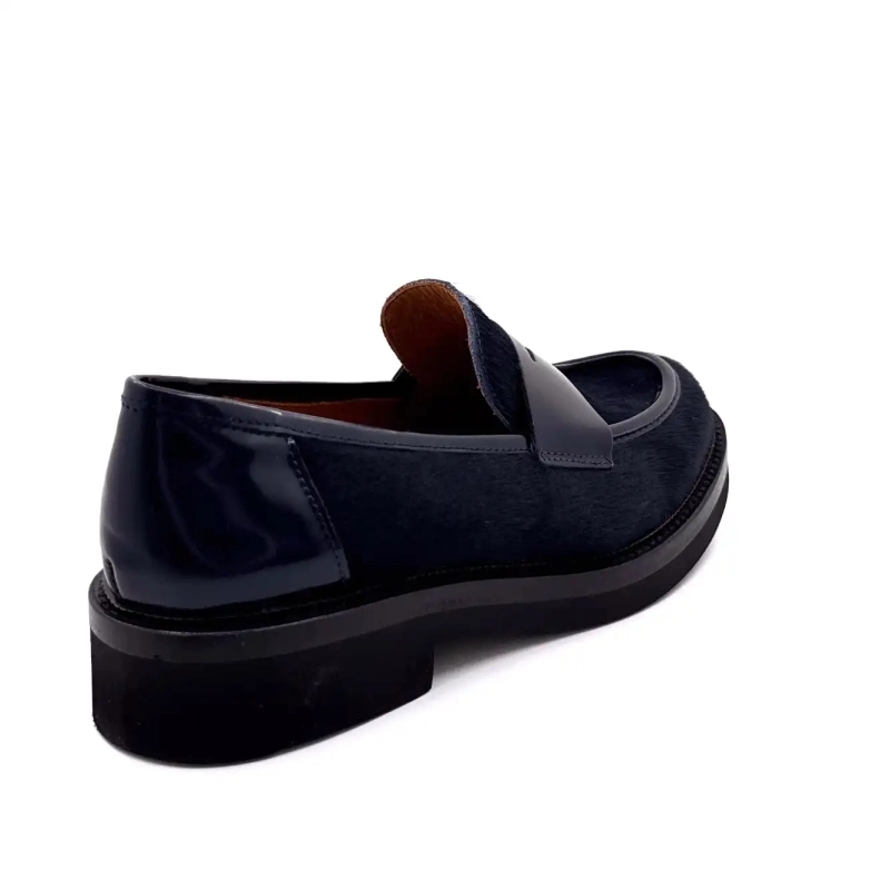 Ivoire 3276 Carrie 20 Glaserat Läder & Marinblå Hästsvans Ivoire Chaussures