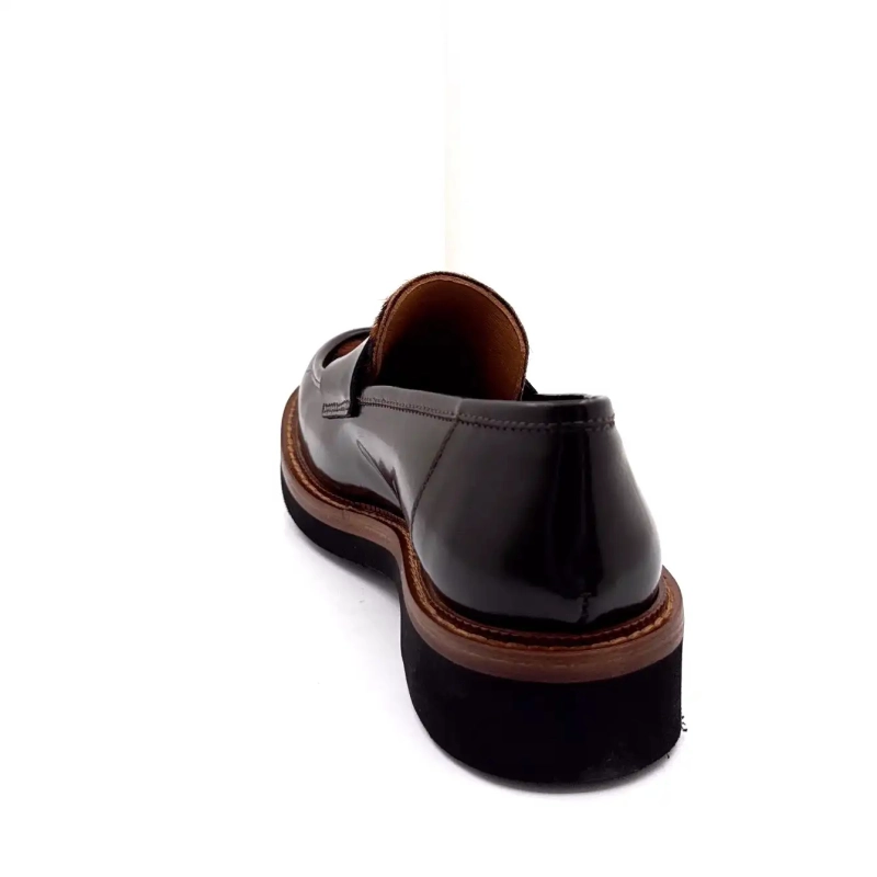 Ivoire 3276 Carrie 20 Couro com cobertura de chocolate e pônei zebra Ivoire Chaussures