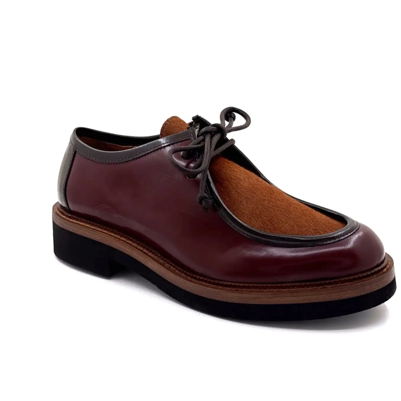 Ivoire 3225 Carrie mázas bőr bordó csikó kávé Ivoire Chaussures