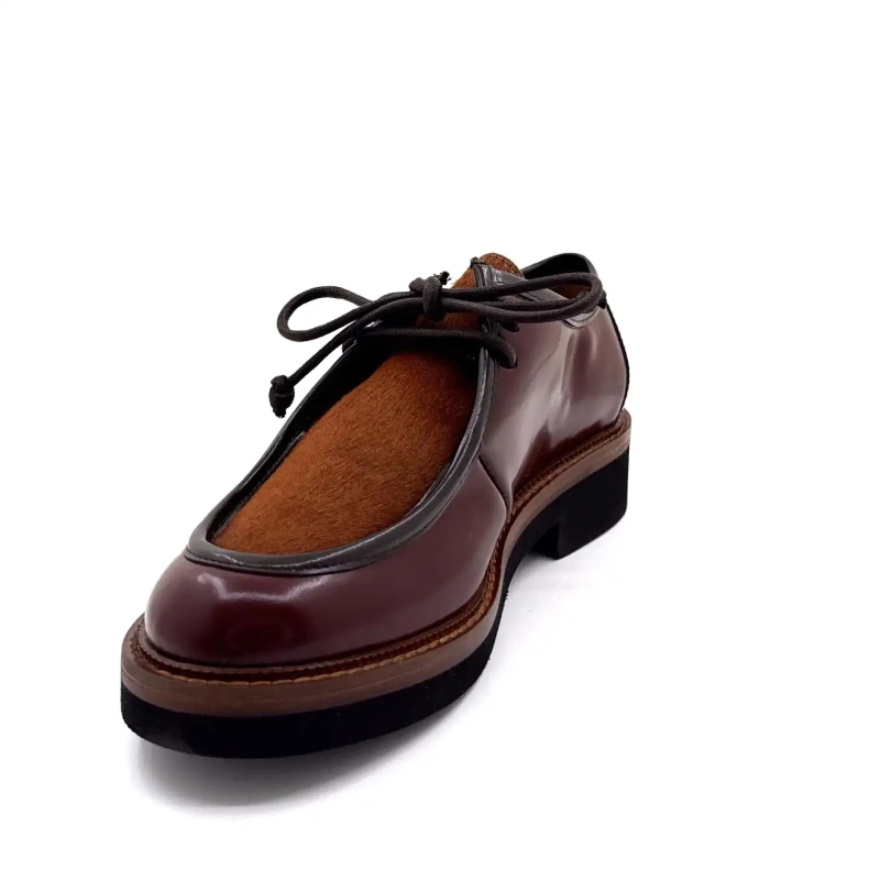 Ivoire 3225 Carrie Glasert Lær Bordeaux Føll Kaffe Ivoire Chaussures