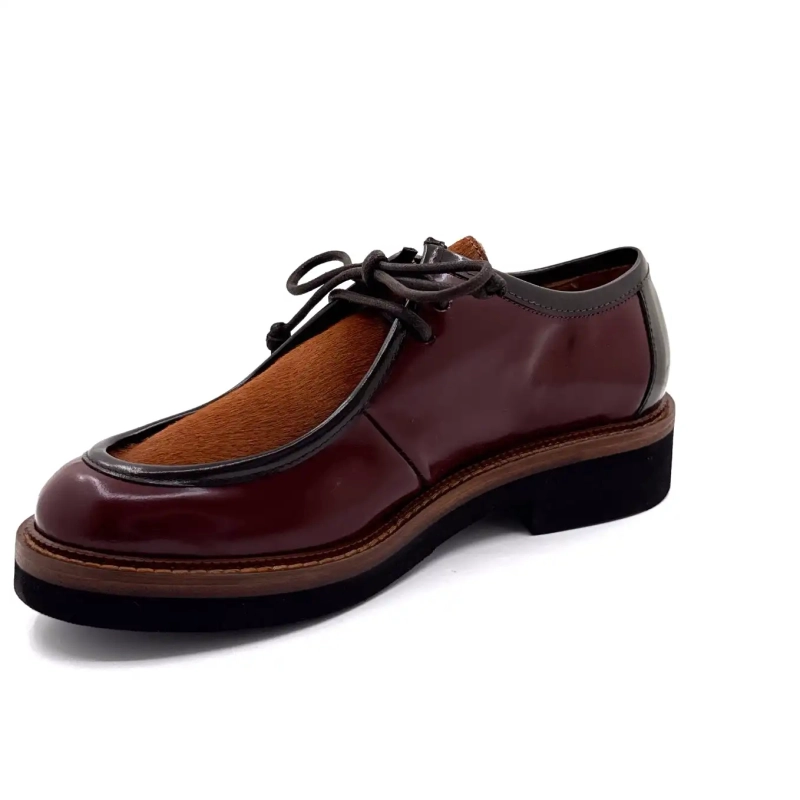 Ivoire 3225 Carrie mázas bőr bordó csikó kávé Ivoire Chaussures