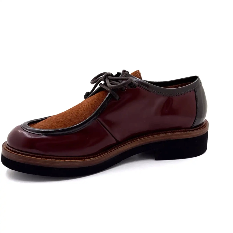 Ivoire 3225 Carrie mázas bőr bordó csikó kávé Ivoire Chaussures