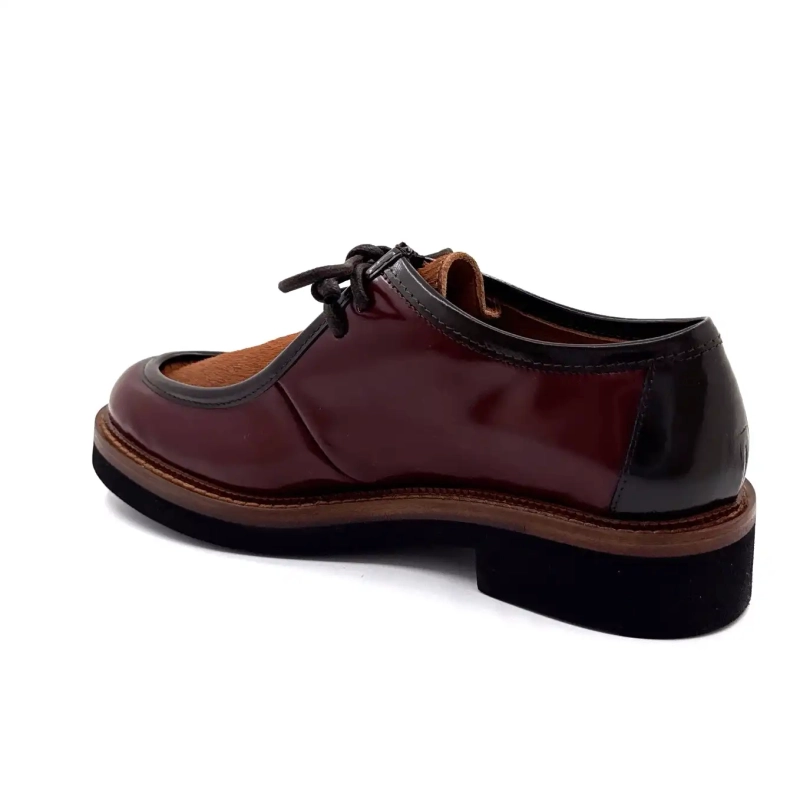 Ivoire 3225 Carrie Pelle smaltata Bordeaux Puledro Caffè Ivoire Chaussures