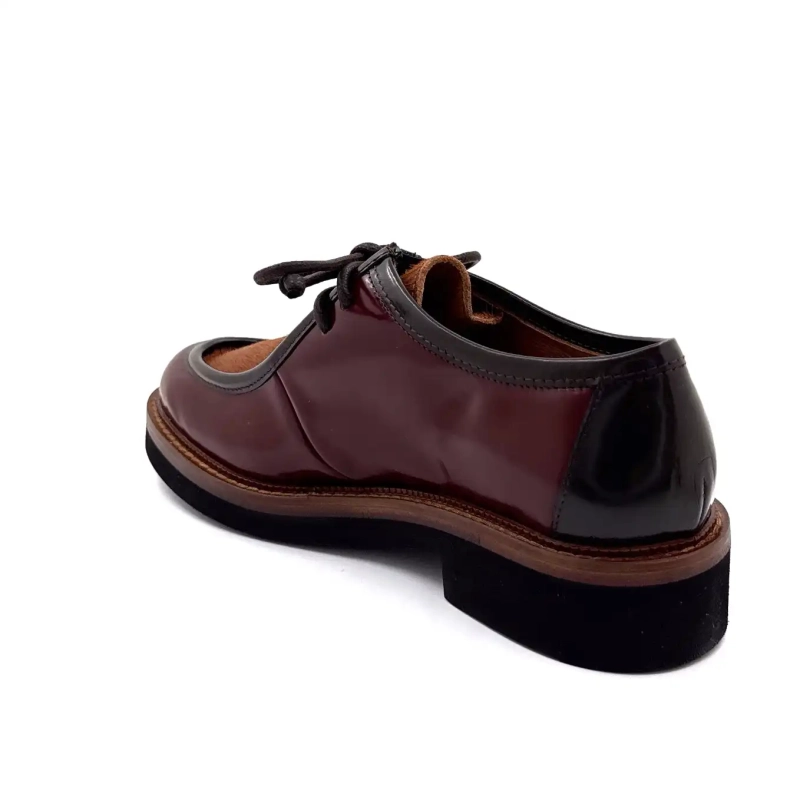 Ivoire 3225 Carrie Pelle smaltata Bordeaux Puledro Caffè Ivoire Chaussures