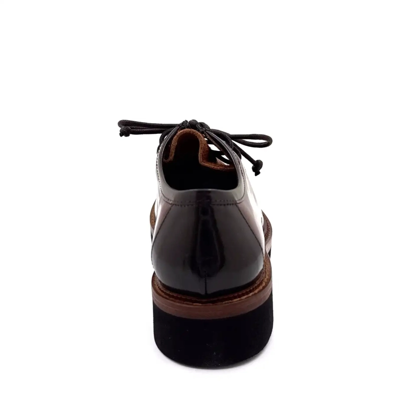 Ivoire 3225 Carrie Cuir Glacé Bordeaux Poulain Café Ivoire Chaussures