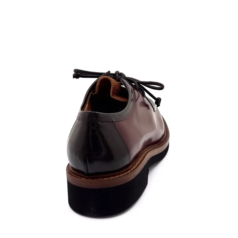 Ivoire 3225 Carrie Cuir Glacé Bordeaux Poulain Café Ivoire Chaussures