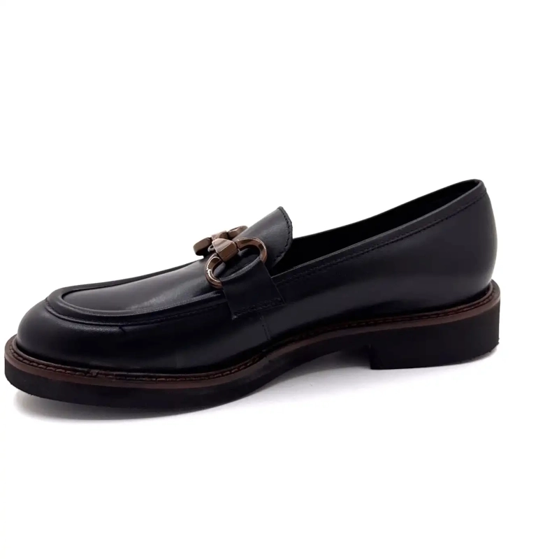 Ivoire H656m Sort Læder Ivoire Chaussures