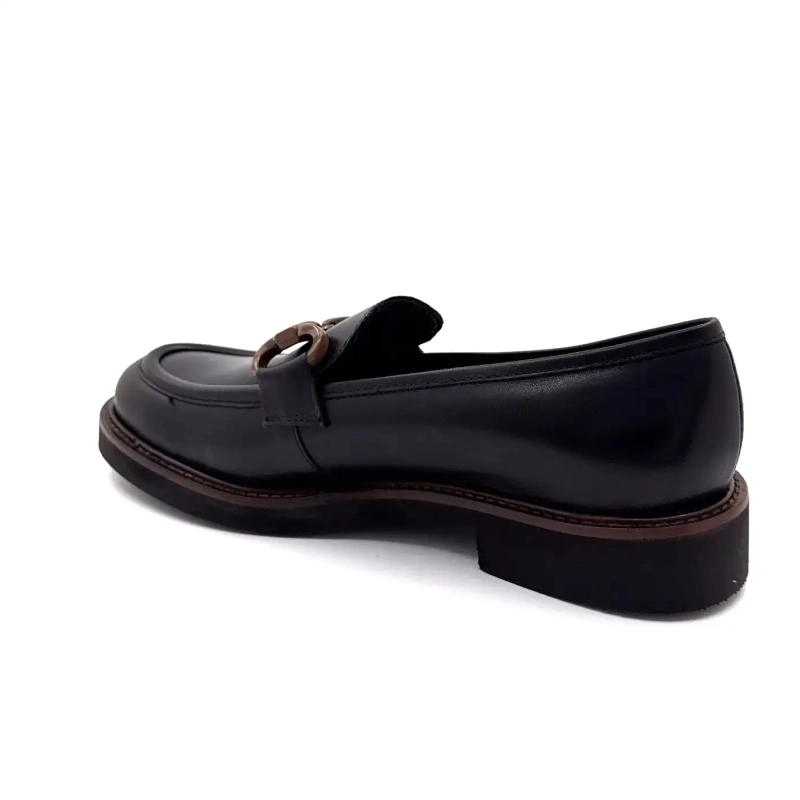 Ivoire H656m Czarna skóra Ivoire Chaussures