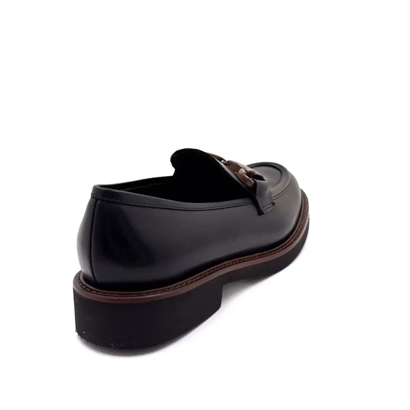 Ivoire H656m Czarna skóra Ivoire Chaussures