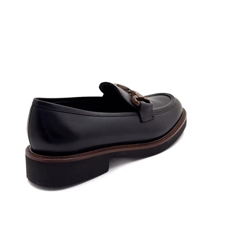 Ivoire H656m Μαύρο Δέρμα Ivoire Chaussures