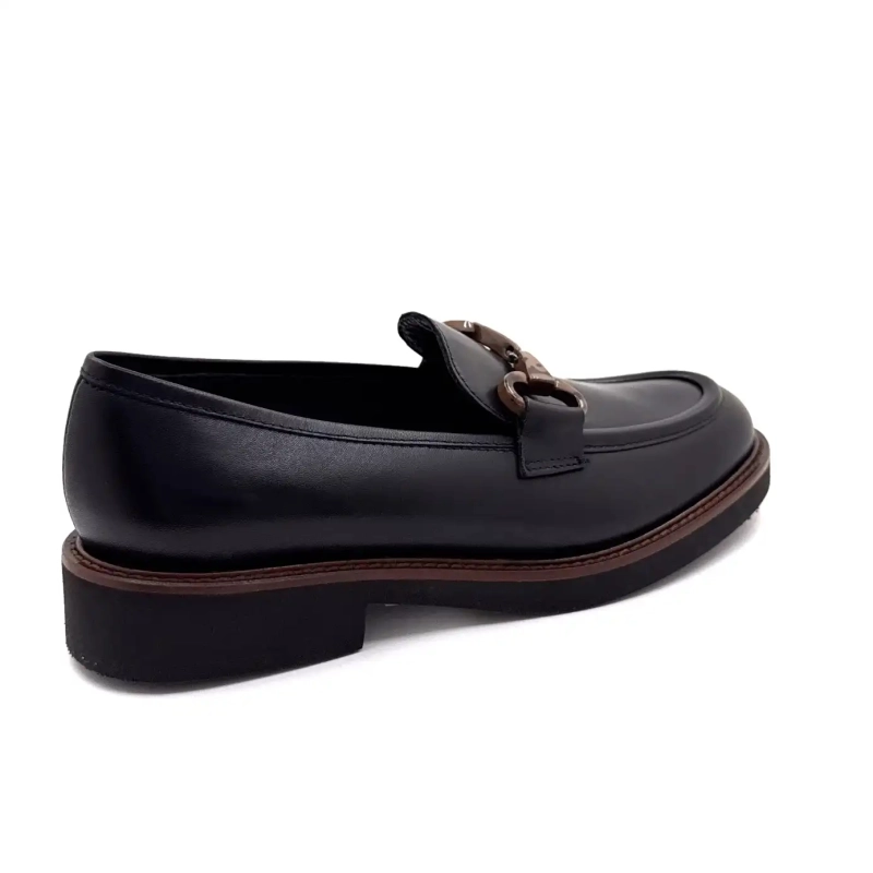 Ivoire H656m svart läder Ivoire Chaussures