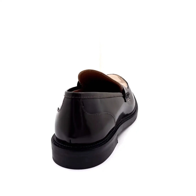 Piele lăcuită gri- Ivoire 9000, culoare cafea neagră Ivoire Chaussures