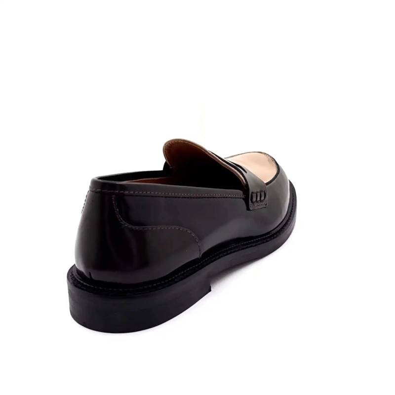 Ivoire 9000-Grey Patent Leather Black Coffee Ivoire Chaussures