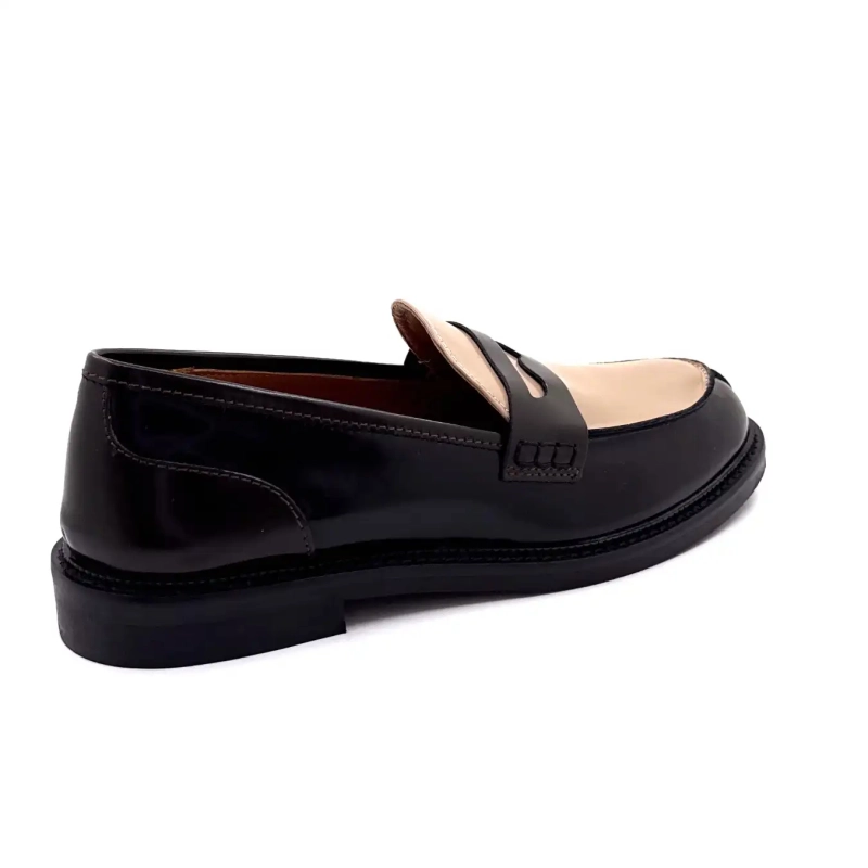 Ivoire 9000-Grått lakkskinn Svart kaffe Ivoire Chaussures