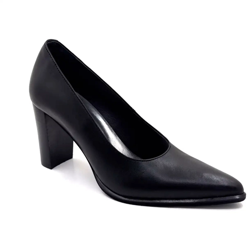 Myma 8526 Zwart Leer Ivoire Chaussures