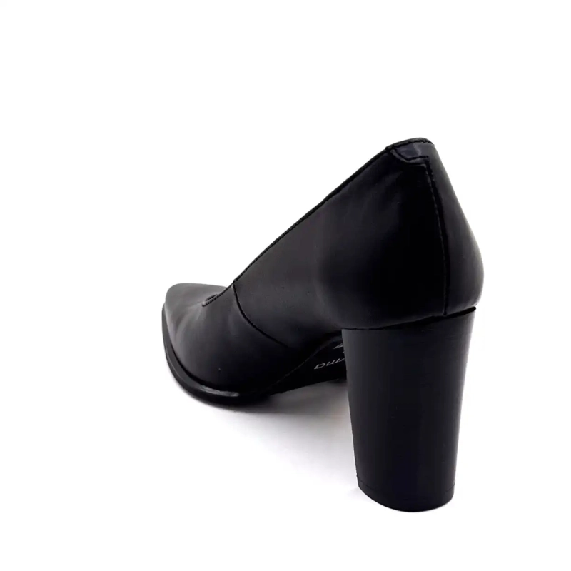 Myma 8526 Black Leather Ivoire Chaussures