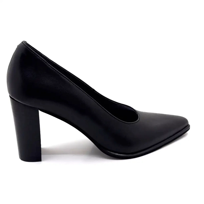 Myma 8526 Czarna skóra Ivoire Chaussures