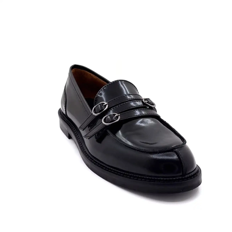 Ivoire 9022 Cuero Esmaltado Negro Ivoire Chaussures